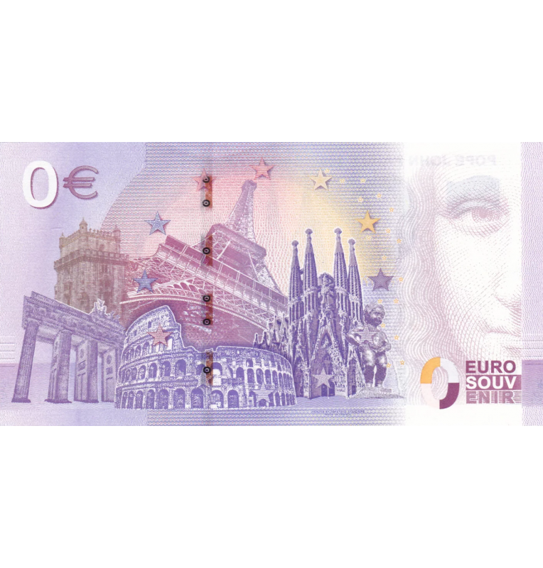 0 Euro Souvenir Pope John Paul II 100th Birthday